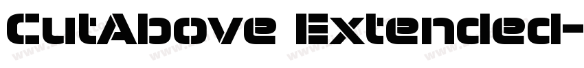 CutAbove Extended字体转换